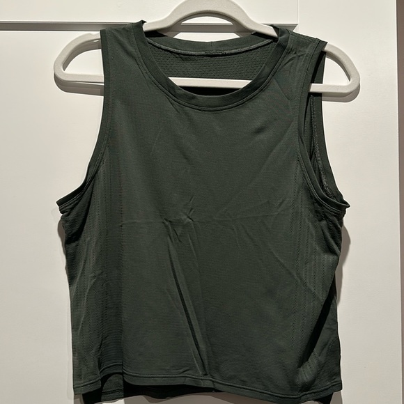 Dark olive lululemon muscle tank - Picture 1 of 2